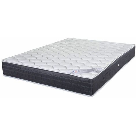 Matelas ressorts ensachés 160x200 cm – Hauteur 24 cm – Soutien ferme – Coutil stretch 100% polyester – Fabrication française – Ebac