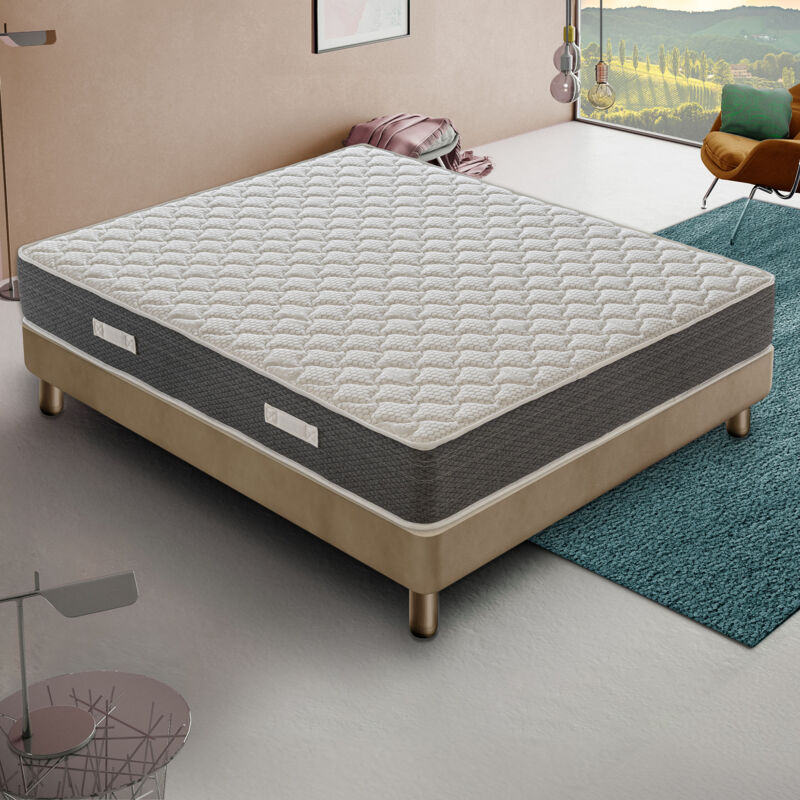Ilovesleep - Matelas ressorts ensachés 140x200 cm accueil mousse hr epaisseur 30 cm