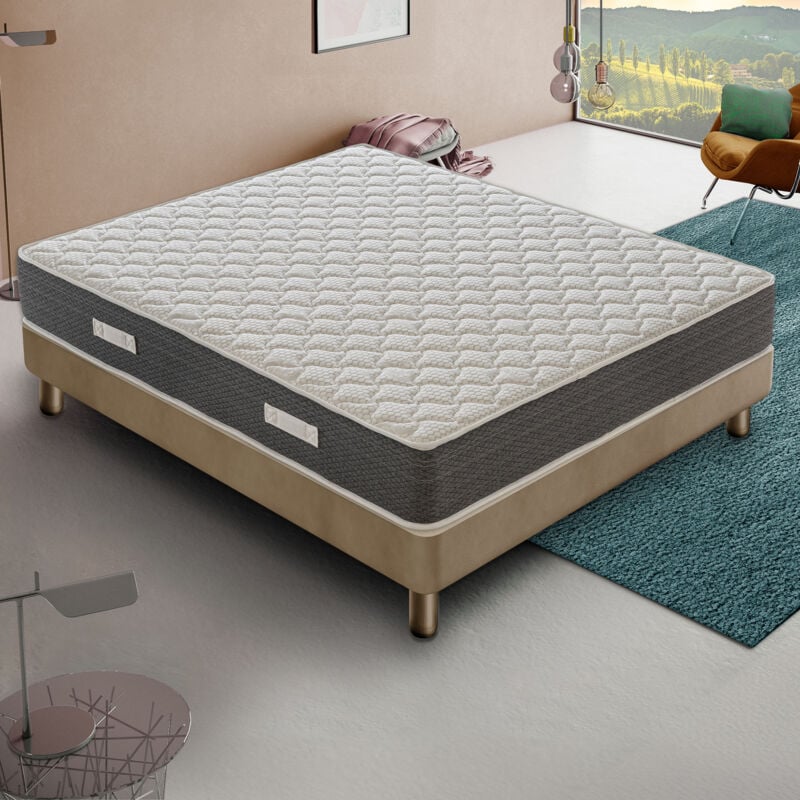 Ilovesleep - Matelas ressorts ensachés 140x190 cm accueil mousse hr epaisseur 30 cm