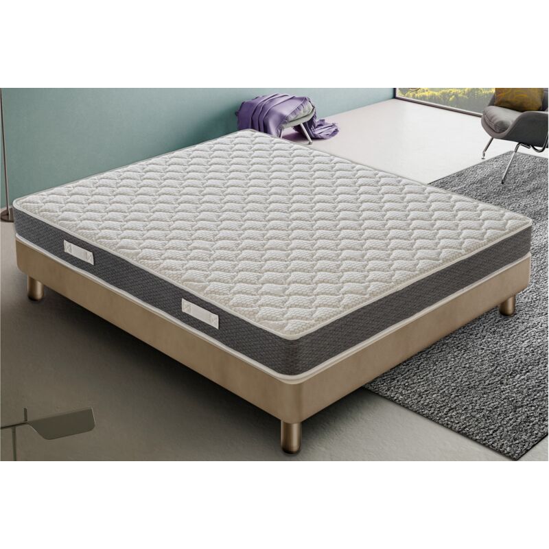 Matelas ressorts ensachés 150x200 cm accueil mousse hr epaisseur 22 cm