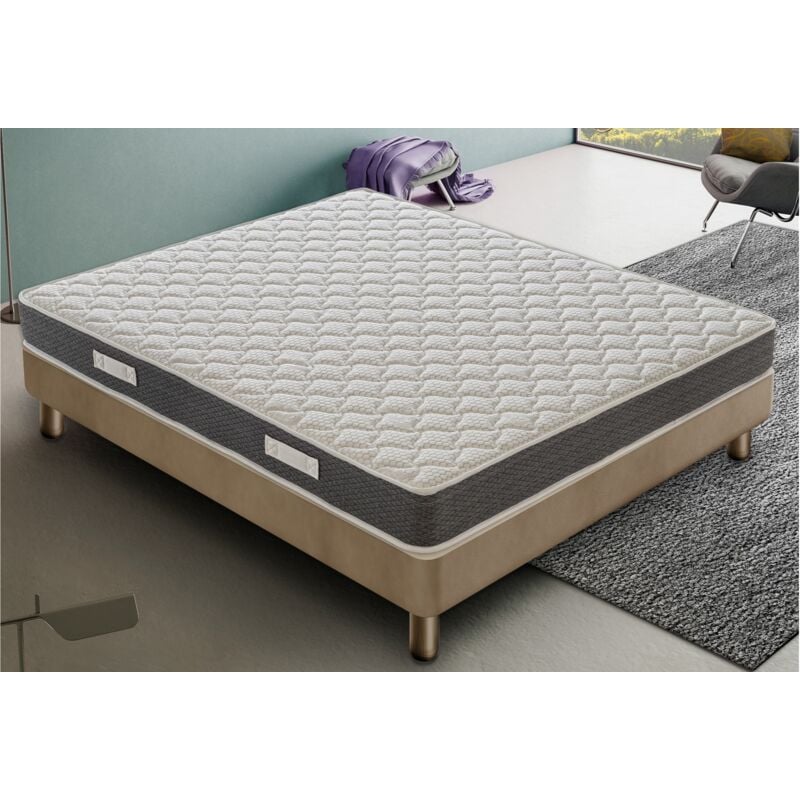 Matelas ressorts ensachés 160x190 cm accueil mousse hr epaisseur 22 cm