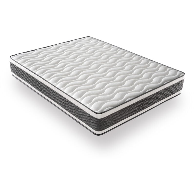 Matelas Ressorts Ensachés 80x200 - Ferme - Réversible - Côté Été/hiver - H25 Cm