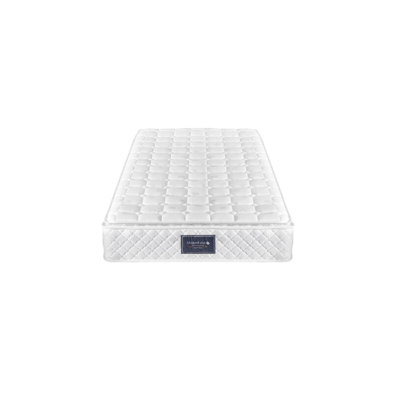 Matelas ressorts ensach¨s 90x200cm surmatelas en microfibre matelass¨e