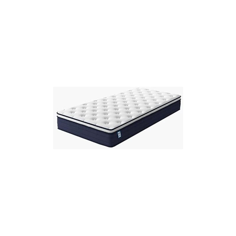 Matelas à Ressorts ensachés STANEW, 25 cm d'épaisseur, Matelas à Ressorts ensachés 7 Zones Trois côtés, fermeté modérée, Confortable et Respirant,