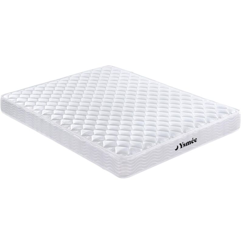 Matelas 140 x 200 cm ressorts et mémoire de forme ép.15cm - wolkenlos de ysmée