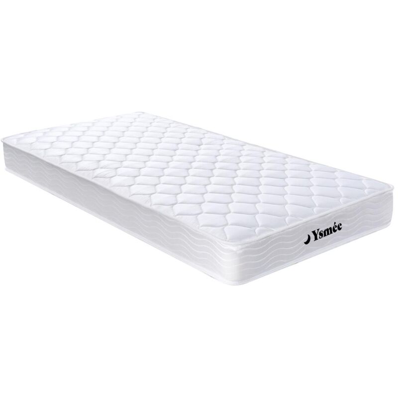 Matelas 90 x 200 cm ressorts et mémoire de forme ép.15cm - wolkenlos de ysmée