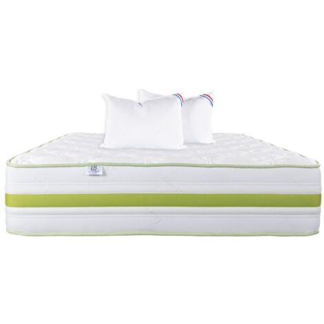 Matelas Rêverie, 30 cm, mousse haute densité, ferme, face été/hiver + 1 oreiller, 140x190cm