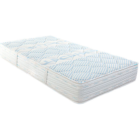 Matelas réversible CELIA 140 x 200, à mémoire de forme, ferme, indépendance du couchage, avec face été/hiver - épaisseur 24 cm