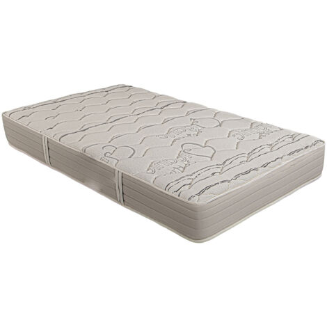 Matelas réversible CERVO 160x200 cm, en mousse mémoire de forme, indépendance du couchage, ferme, face été/hiver, épaisseur 24 cm
