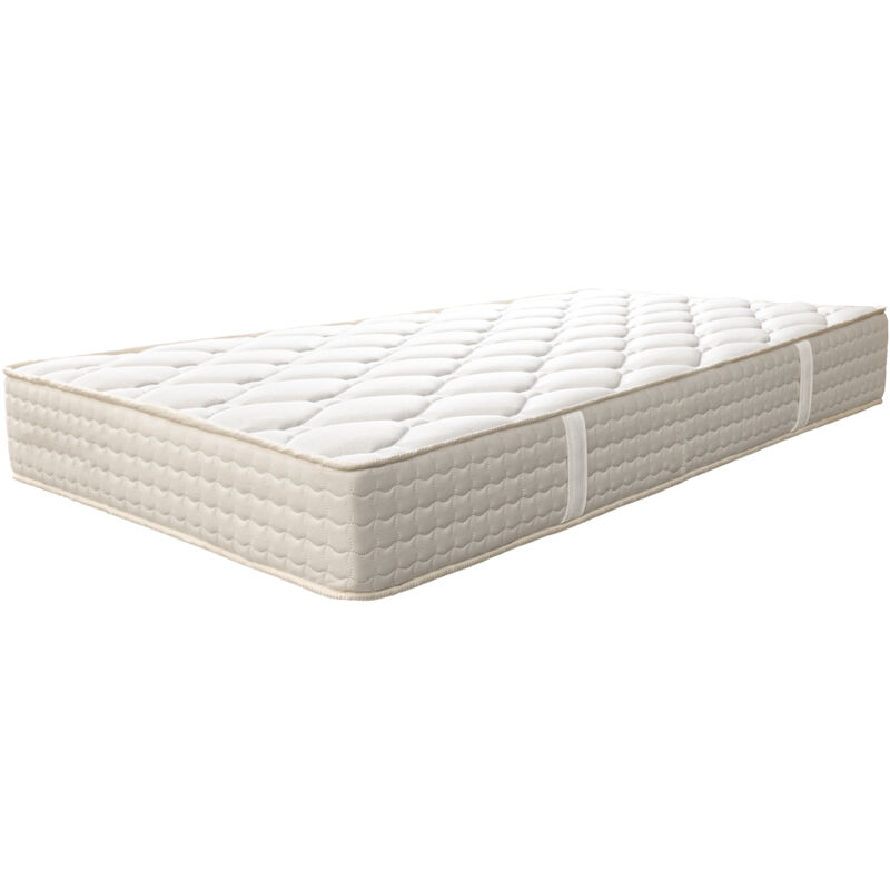 Visiodirect - Matelas réversible denia 90x190 cm, en mousse haute densité, indépendance du couchage, ferme, face été/hiver, épaisseur 20 cm