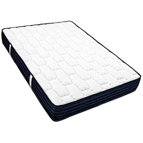 Matelas réversible DIAZ 140x190 cm, en mousse haute densité, indépendance du couchage, face été/hiver, épaisseur 20 cm