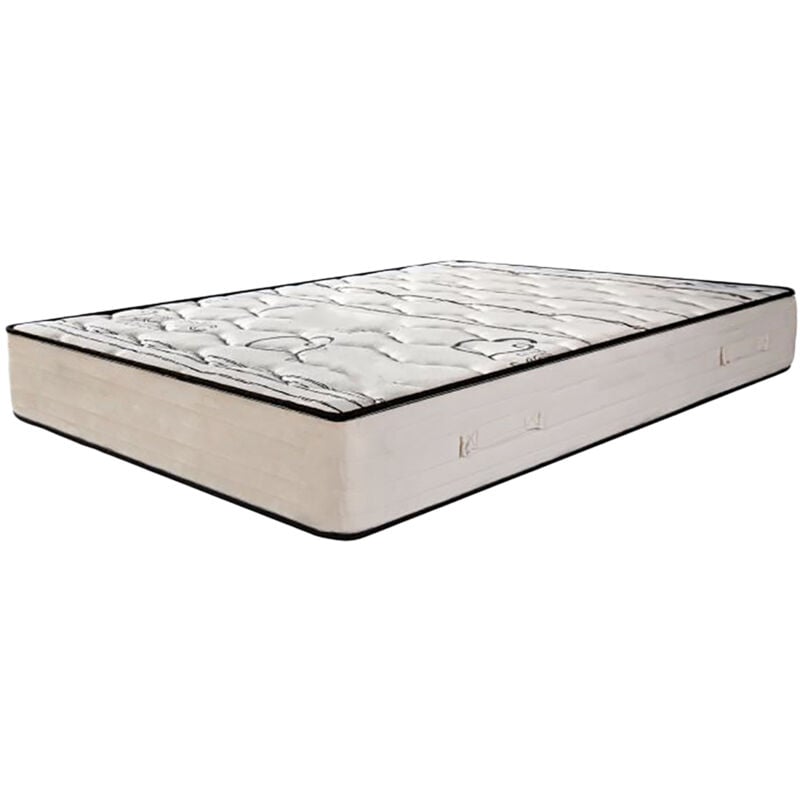 Matelas réversible nelia 180x200 cm, mousse haute densité, indépendance du couchage, avec face été/hiver, épaisseur 24 cm