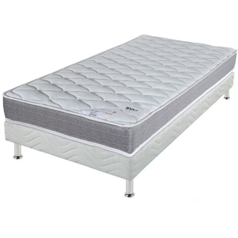 Matelas Ryad + sommier tapissier Omega - 90x190 - Ressorts - Hauteur 21 cm