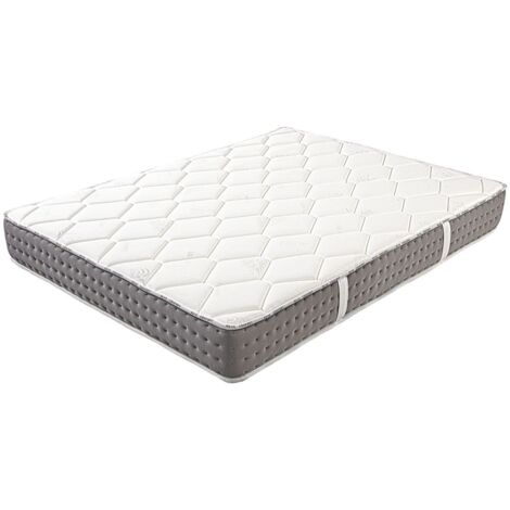 Matelas Sakina, 24cm, Ressorts Ensachés, Mousse Haute Densité, Indépendance de Couchage, Soutien ferme, face été/hiver