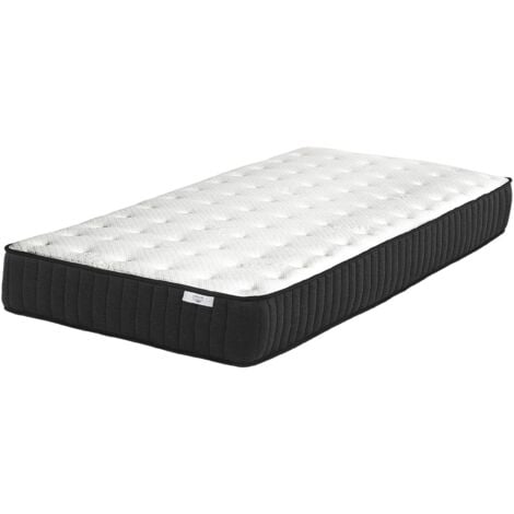 Matelas Simple Equilibré 80 x 200 cm à Ressorts Ensachés Mousse et Latex Ultra Confortable Beliani