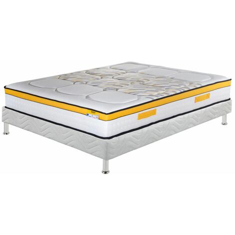 Matelas + sommier 160x200 Ressorts - Rugby - Soutien très ferme - Made in France