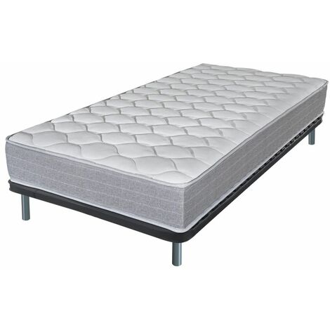 Matelas + sommier 90x190 Madere - Soutien ferme - Sommier démonté - Made in France