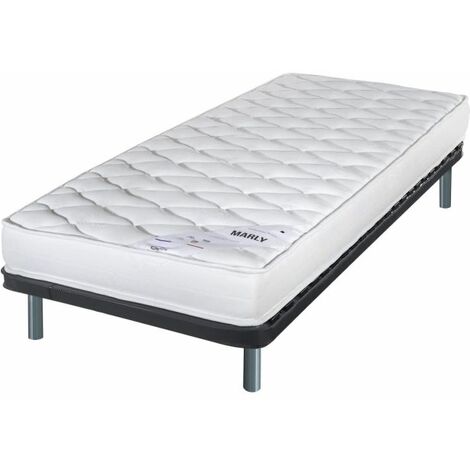 Matelas + sommier 90x190 Marly - Soutien ferme - Sommier démonté - Made in France