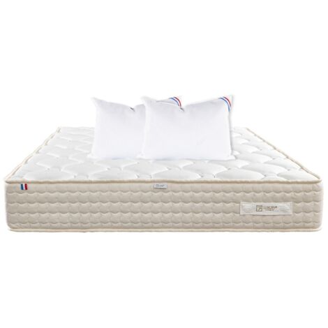 Matelas Sublime, 20 cm, mousse haute densité, ferme, face été/hiver + oreiller, 140x190cm