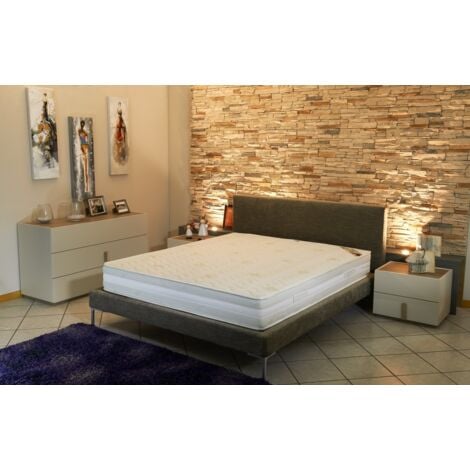 Matelas Super 70x190 x 23 cm - Ferme - Face Hiver Laine - rembourrage 100 % polesther - âme 100 % polyuréthane poli lattex HR Derniére Génération - Trés Respirant