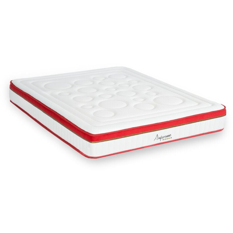 Matelas Suprême mousse Haute densité Accueil mémoire de forme 24 cm - 140 x 190 cm
