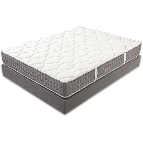 Matelas Talia (24cm) Ressorts Ensachés, Mousse Haute Densité, Indépendance de Couchage, Soutien ferme, Face été/hiver, 160x200cm
