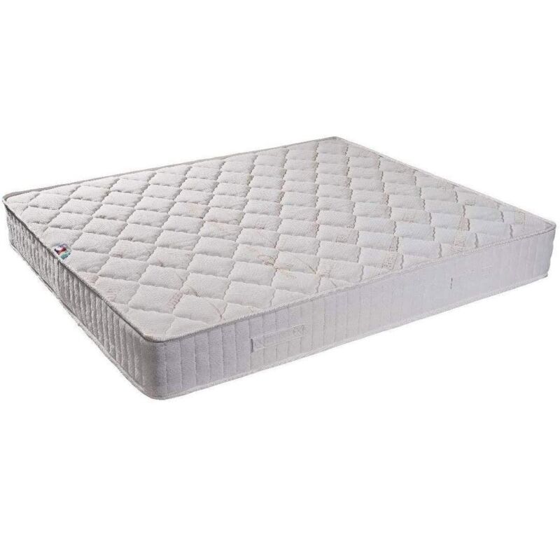 Matelas Tissu Ignifugé Non Feu 80x200 x 10 cm - Très Ferme - Noyau Poli Lattex HR Dernière Génération Indéformable - Très Respirant
