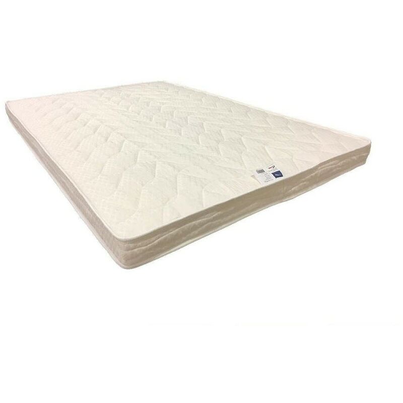 Matelas Tres Ferme 140x190 x 13,5 cm - 7 zones de Confort - Ame Mousse Poli Lattex Haute Resilience - Hypoallergenique