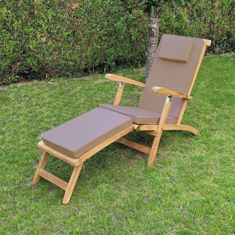 Teck'attitude - Matelas taupe pour chaise longue