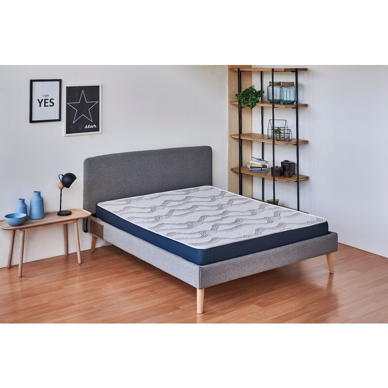 Matelas Viscoélastique 90x180 cm - 14 cm d'épaisseur - Systéme Airfresh SENA