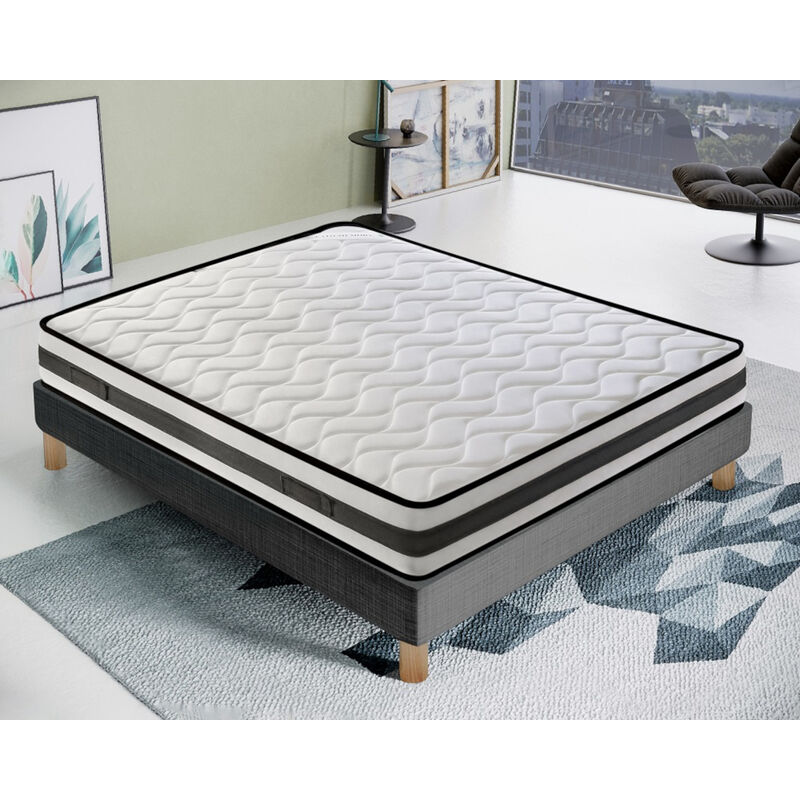 Ilovesleep - Matelas Waterfoam - 20 cm de haut - orthopédique - face été / hiver - 13 zones de confort - Haute respirabilité 140x190
