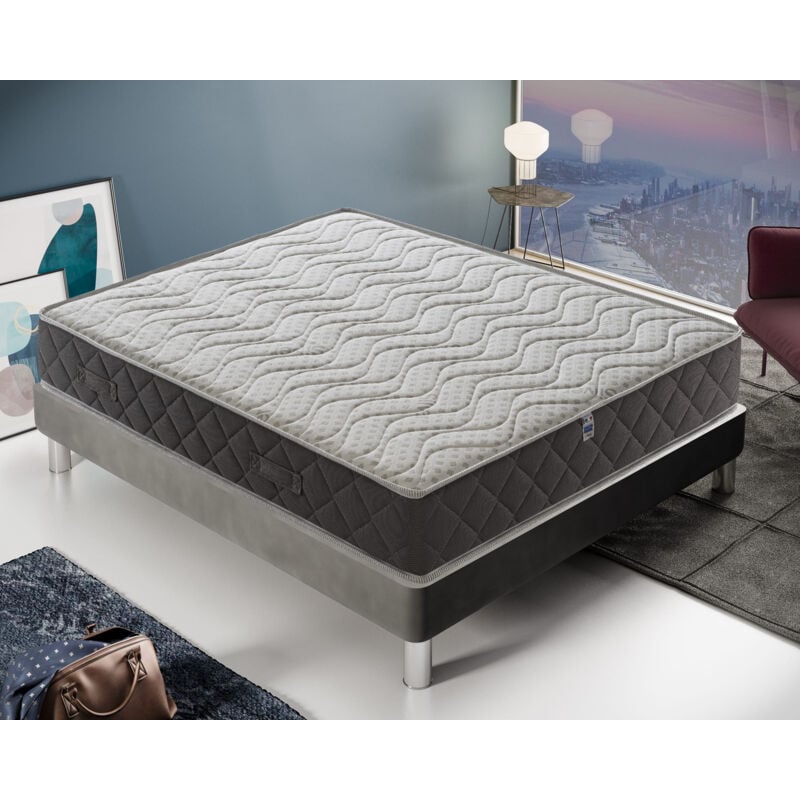 Ilovesleep - Matelas à mémoire de forme - 11 zones de confort - Housse Silver Safe 120x190