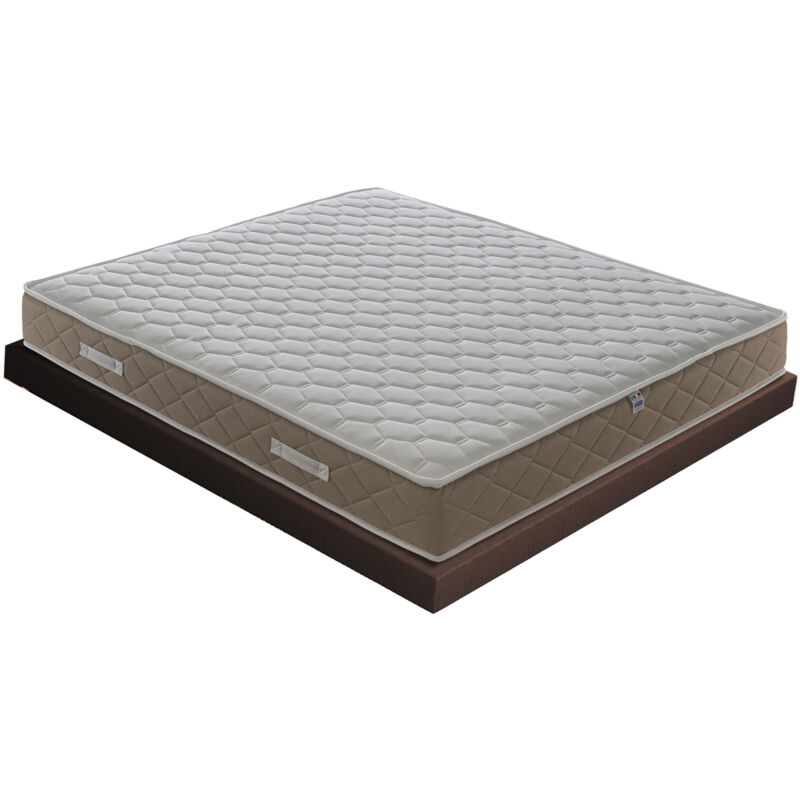 Ilovesleep - Matelas à ressorts ensachés et mousse à mémoire de forme, Gold Relax, hauteur 25 cm, gel à mémoire de 4 cm 80x200