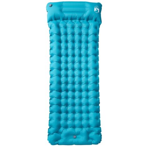 Matelas，Matelas de camping autogonflant avec oreiller 1 personne bleu CFW321665