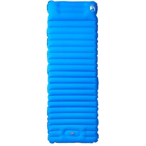 Matelas，Matelas de camping autogonflant avec oreiller 1 personne bleu CFW990392