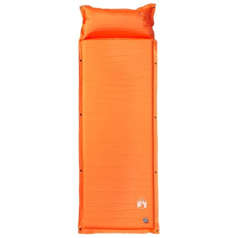 Matelas，Matelas de camping autogonflant avec oreiller 1 personne orange CFW780783