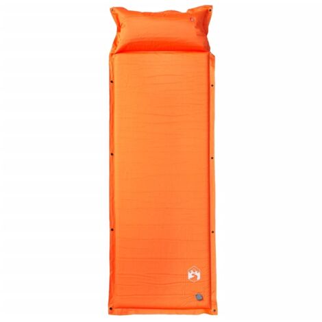 Matelas，Matelas de camping autogonflant avec oreiller 1 personne orange CFW985627