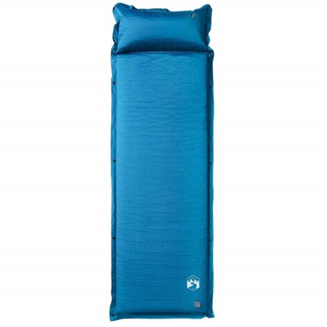 Matelas，Matelas de camping autogonflant oreiller 1 personne turquoise CFW518134