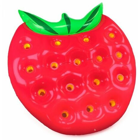 Materassino gonfiabile a forma di fragola 146x143cm Fredi