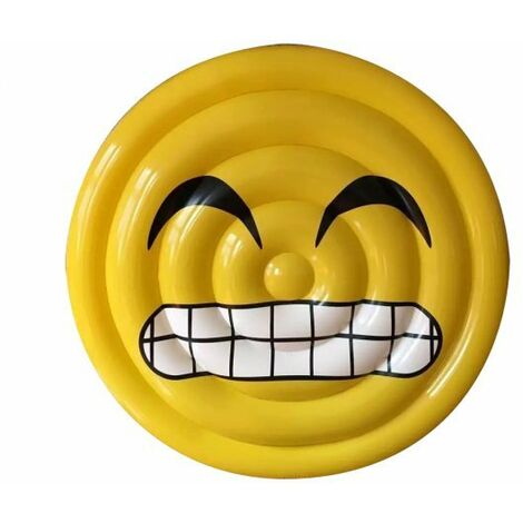Materassino gonfiabile a forma di viso sorriso con denti Ø 150 cm Fredi Face