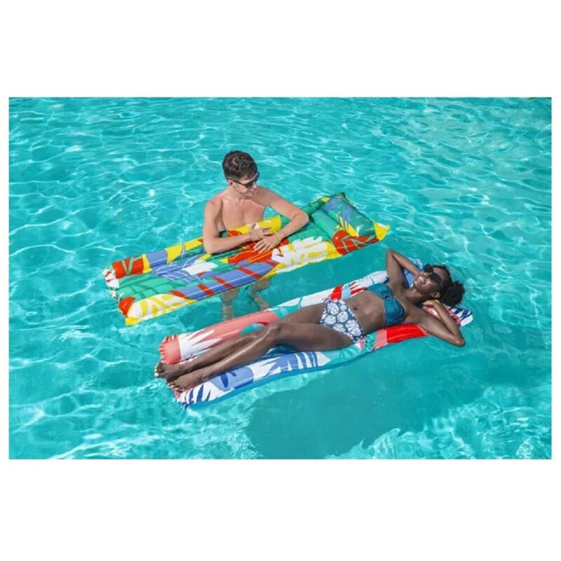 Trade Shop - Materassino Gonfiabile Air Mat Multicolor 2 Tubi 183 X 69 Cm Fantasie Ass. 44033 -