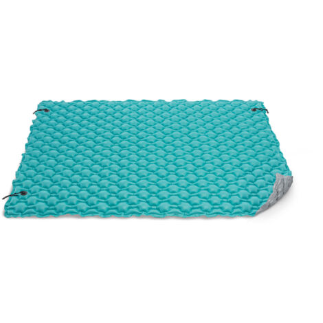 materassino gonfiabile con cuscinetti intex in vinile blu 290x226 cm - cod. 56841eu