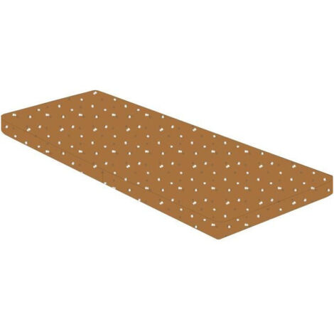 Materassino pieghevole - Tessuto - 60x120 cm - Spessore 5cm - 2 pieghe - BOUBOU - DOMIVA