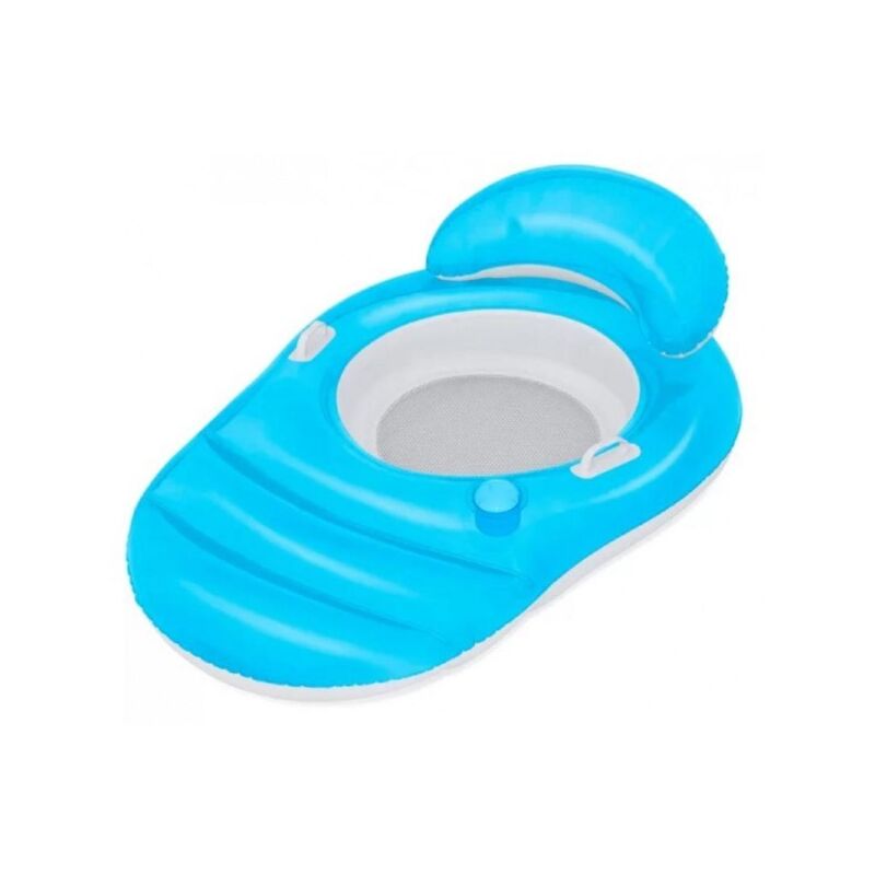 Trade Shop Traesio - Sillón Colchón Luxe Relaxer Lounge Asiento Malla 152X102Cm Piscina 43646