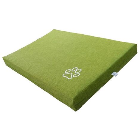 Materassino sfoderabile per animali verde lunghezza 80 cm