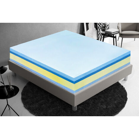 ILOVESLEEP 140x200 in memory Foam – Alto 25 cm – 11 zone differenziate – 5cm memory – Ortopedico – Sfoderabile – Presidio medico Classe 1