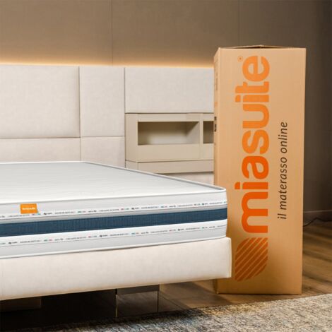 Materasso 80x200, Alto 30 cm - Singolo, Memory, Sfoderabile, in Bayscent Cabrio