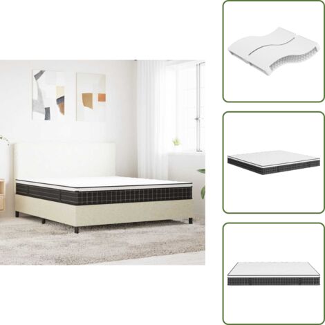 Materasso a molle con schiuma - vidaXL Materasso a Molle Bonnel Medio 160x200 cm -