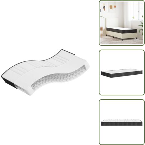 Materasso a molle con schiuma - vidaXL Materasso a Molle Bonnel Medio 80x200 cm - Materasso a molle con molle Bonnel