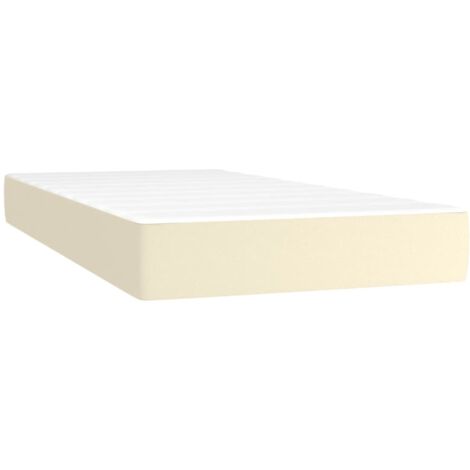   Materasso a Molle Bianco 100x200x20 cm in Similpelle